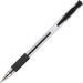 Integra Gel Ink Stick Pens - Black Gel-based Ink - Clear, Chrome Barrel - 12 / Box