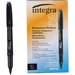 Integra Fine Point Permanent Marker - Marker Point Style: Point - Ink Color: Black - 12 / Dozen