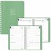Blueline Academic Weekly Planner Fashion 2026-2027, Bilingual - Academic - Weekly, Monthly - 13 Month - July 2026 to July 2027 - 5" (127 mm) x 8" (203.20 mm) Sheet Size - Twin Wire - Dusty Purple Vicuana Cover - 1 Each