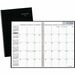 DayMinder Monthly Planner, 11-7/8" x 7-7/8" , Bilingual, Black - Monthly - 14 Month - December 2025 to January 2027 - 1 Month Double Page Layout - 7 7/8" (200.15 mm) x 11 7/8" (301.75 mm) Sheet Size - Spiral Bound - Black - Mock Leather Cover - 1 Each