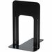 Merangue Metal Bookends, Non-Skid, 9" - 9" (228.60 mm) Height x 5.9" (149.86 mm) Width x 8.1" (205.74 mm) Depth - Non-skid, Scratch Resistant, Chip Resistant, Reinforced, Durable - Black - Metal, Steel - 6 Pair