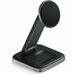 Satechi 2-in-1 Foldable Qi2 Wireless Charging Stand - For iPhone, AirPod, Smartphone, Earbud - Input connectors: USB - Qi2 Certified, Foldable, MagSafe Technology, Magnetic, Portable, Compact, Light Weight, Anti-scratch, Durable