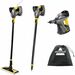 BISSELL PowerSteamer Heavy Duty 3-in-1 Steam Mop and Handheld Cleaner Grey and Yellow - 348.97 mL Water Tank Capacity - Brush, Scraping Tool, Concentrator Nozzle, Squeegee - Bare Floor, Hard Floor - 25 ft (7.62 m) Cable Length - Yellow, Gray, Titanium