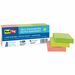 Redi-Tag Self-Stick Notes, 1.5" x 2" , Assorted Neon Colors, 1,200/Pack - 1200 x Neon Assorted - 1 1/2" (38.10 mm) Flag/Note Width x 2" (50.80 mm) Flag/Note Length - 100 Sheets per Pad - Assorted Neon - Self-stick, Water Based, Solvent-free Adhesive - Recycled - 12 / Pack