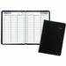 At-A-Glance Dayminder Weekly Planner, 11" x 8" , Bilingual, Black - Weekly - 12 Month - January 2026 to December 2026 - Quarter-hourly, 7:00 AM to 9:45 PM - Monday - Friday, 7:00 AM to 6:45 PM - Saturday - 1 Week Double Page Layout - 8" (203.20 mm) x 11" (279.40 mm) Sheet Size - Spiral Bound - Black Faux Leather Cover - 1 Each