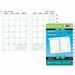 ACCO 2 Pages Per Month Planner Refill, Desk Size, 8-1/2" x 5-1/2" , Bilingual - Desk - Monthly - 12 Month - January 2026 to December 2026 - 1 Month Double Page Layout - 5 1/2" (139.70 mm) x 8 1/2" (215.90 mm) Sheet Size - 7 x Holes - Desk - Green - Paper - Paper Cover - 1 Each