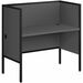 Monarch Specialties Office Cubicle - 48"L Grey/ Black Commercial Grade Desk - Gray Rectangle, Laminated Top - Black Base - Contemporary/Modern Style - 120 lb (54.43 kg) Capacity - 47.7" (1211.58 mm) Table Top Length x 23.5" (596.90 mm) Table Top Depth - 46.2" (1173.48 mm) Height - Office, Cubicle, Commercial, Writing, School, Library, Workstation - Assembly Required - Modern Gray, Gray, Laminated, Matte - Particleboard, Laminate, MDF, Metal, Plastic, Rubberwood - Metal Base Material - Metal