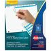 Avery Print & Apply Clear Label Dividers with Index Maker Easy Apply&trade; Labels for Laser and Inkjet Printers, 5 tabs, 5 sets - 25 x Divider(s) - 5 Tab(s)/Set - 8.50" Divider Width x 11" Divider Length - Letter - 3 Hole Punched - Clear Paper Divider - White Tab(s) - Recycled - Punched - 1 / Pack
