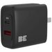 Blu Element BEWCCS45WB Wall Charger Dual USB-C 45W PD and USB-A Black - 45 W - Black