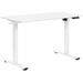 ProLine II Primo White Sit/Stand Electric 48" Desk - White Top - White Two Leg Base - 2 Legs - 132 lb (59.87 kg) Capacity - Height Adjustable x 47.2" (1198.88 mm) Table Top Width x 23.7" (601.98 mm) Table Top Depth x 0.7" (17.78 mm) Table Top Thickness - 46.5" (1181.10 mm) Height - Commercial, Workstation, Monitor, Laptop, Home Office, File, Headset - Laminate Top Material - Steel Base Material - Steel Frame Material - 1 Each