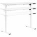 ProLine II 60" Sit to Stand Electric Desk - White Top - White Two Leg Base - 2 Legs - 132 lb (59.87 kg) Capacity - Height Adjustable x 59" (1498.60 mm) Table Top Width x 23.7" (601.98 mm) Table Top Depth x 1" (25.40 mm) Table Top Thickness - 46.5" (1181.10 mm) Height - Commercial, Workstation, Monitor, Laptop, Home Office, File, Headset - Laminate Top Material - Steel Base Material - Steel Frame Material - 1 Each