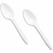 Dorfin Table Accents - Polypropylene Teaspoons - 5.6" - Plastic, Polypropylene - White - 1000 Box