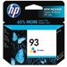 HP 93 Original Inkjet Ink Cartridge - Color Pack - 5 mL - 175 Pages