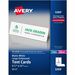 Avery Large Tent Cardsfor Laser and Inkjet Printers, 3" x 11" - 97 Brightness - 3 1/2" x 11" - 50 / Box - Perforated, Heavyweight, Rounded Corner, Smudge-free, Jam-free, Embossed - White