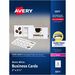 Avery Sure Feed Business Cards - 97 Brightness - 2" x 3 1/2" - 80 lb Basis Weight - 216 g/m Grammage - 2500 / Box - Perforated, Heavyweight, Jam-free, Smooth Edge, Uncoated, Perforated, Recyclable - White