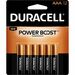 Duracell Coppertop Alkaline AAA Battery - MN2400 - For Multipurpose - AAA - 1.5 V DC - 12 / Pack