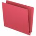 Pendaflex Letter Recycled End Tab File Folder - 8 1/2" x 11" - Red - 10% Recycled - 100 / Box