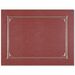 Geographics Letter, A4 Recycled Certificate Holder - 8 1/2" x 11" , 10" x 8" , 8 17/64" x 11 11/16" - Linen - Burgundy - 30% Recycled - 6 / Pack