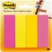 Post-it® Page Markers - 50 x Grape, 50 x Fuschia, 50 x Yellow, 50 x Turquoise - 1" x 3" - Rectangle - Assorted - Removable, Self-adhesive - 1 / Pack