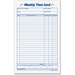 TOPS Weekly Handwritten Time Cards - Ring Binder - 4.25" (107.95 mm) x 6.75" (171.45 mm) Sheet Size - 2 x Holes - Yellow - 100 / Pack