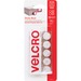 VELCRO Square Hook & Loop Tape White - set/12