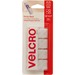 VELCRO® Sticky Back Squares - 0.88" (22.2 mm) Length x 0.88" (22.2 mm) Width - 12 / Pack - White
