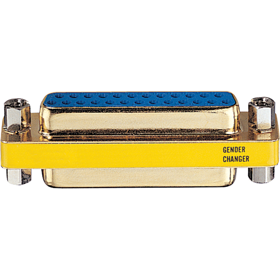 Tripp Lite Compact Gold DB25 Gender Changer Adapter Connector DB25 F/F - 1 x 25-pin DB-25 Female - 1 x 25-pin DB-25 Female