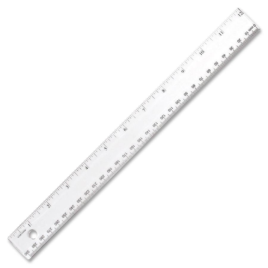 Plastic Ruler Clear - 30Cm
