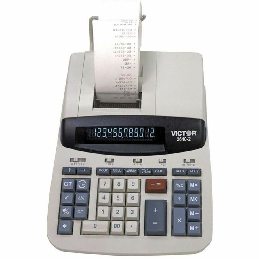 Victor 2640-2 12 Digit Heavy Duty Commercial Calculator Zerbee