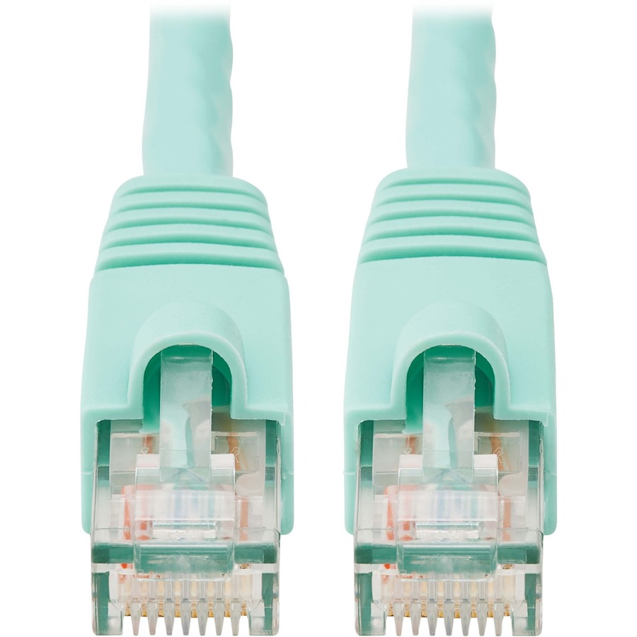 Eaton Tripp Lite Series Cat6a 10G Snagless UTP Ethernet Cable (RJ45 M/M), Aqua, 25 ft. (7.62 m)