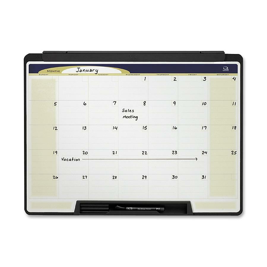 Quartet Cubicle Motion Dry Erase Calendar Madill The Office Company