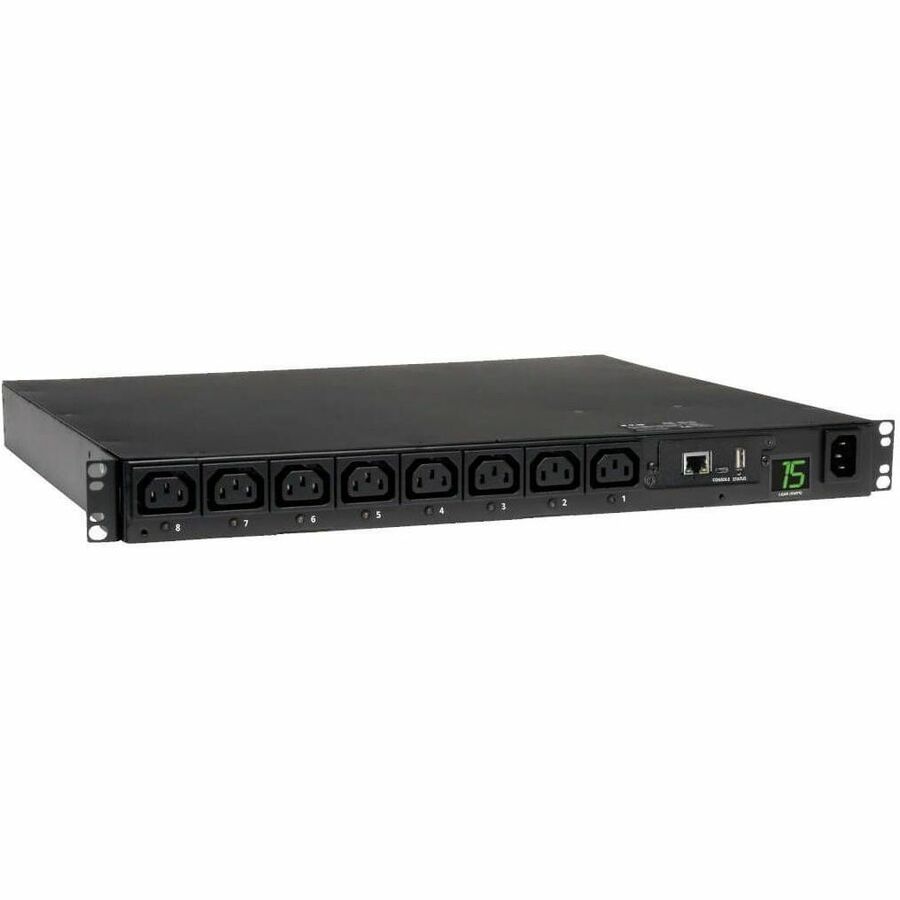 Tripp Lite by Eaton PDU 2.5kW Single-Phase 208/230V Switched PDU - LX Platform 8 C13 Outlets C14 Input 2m Cord 1U Rack-Mount TAA