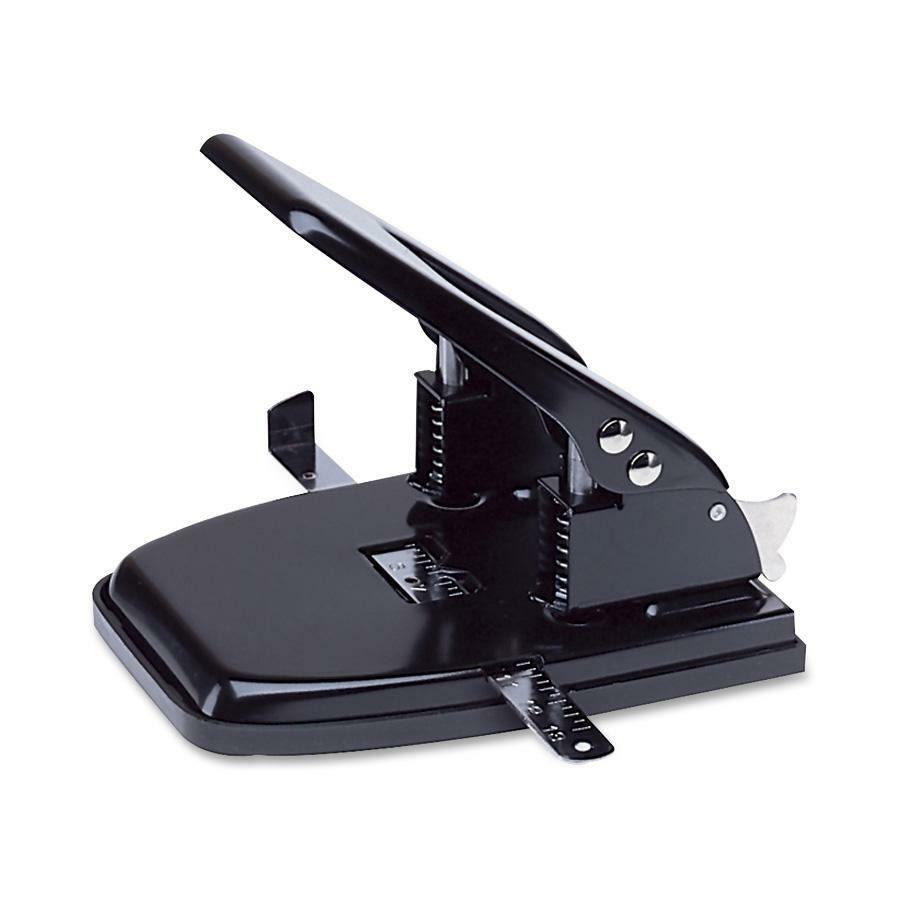 Swingline Adjustable Economy Hole Punch - 3 Punch Head(s) - 8 Sheet of 20lb  Paper - 9/32 Punch Size