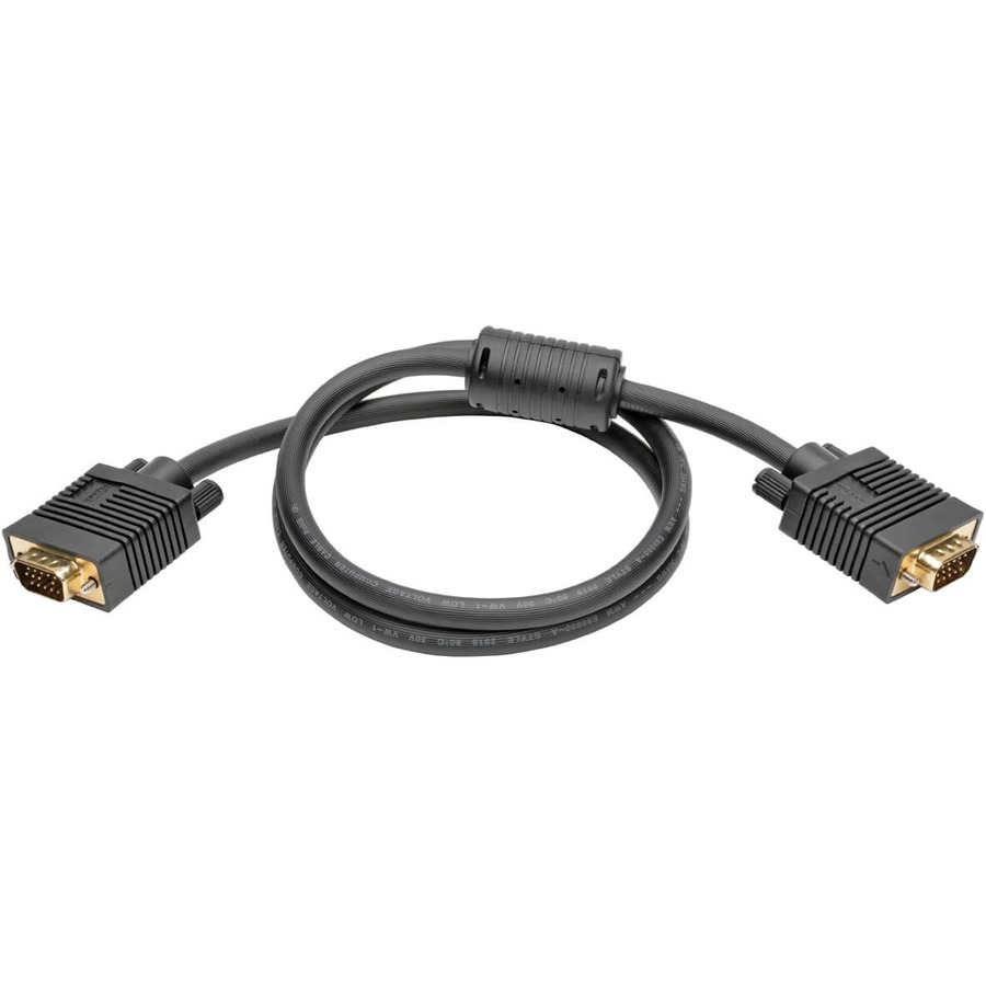 Eaton Tripp Lite Series VGA High-Resolution RGB Coaxial Cable (HD15 M/M), 3 ft. (0.91 m)