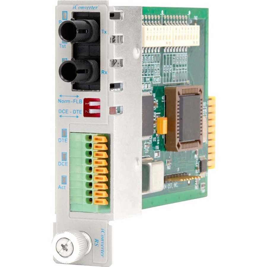 iConverter RS-232 Serial Fiber Media Converter DB-9 ST Multimode 5km Module