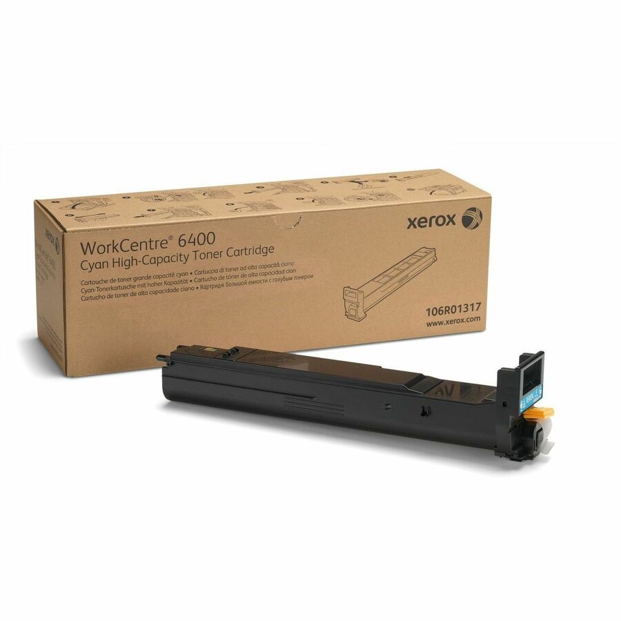 Xerox Genuine WorkCentre™ 6400 Cyan High capacity Toner Cartridge (16500 Pages) - 106R01317