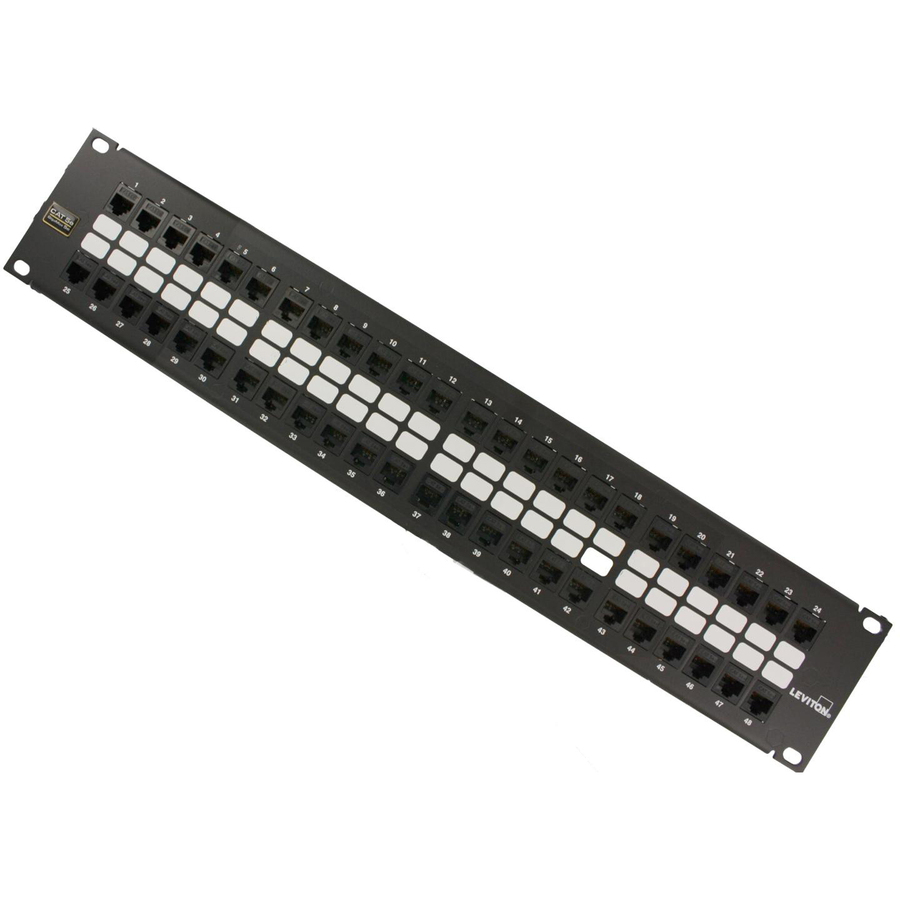 Leviton QuickPort 48 Port Cat5e Network Patch Panel