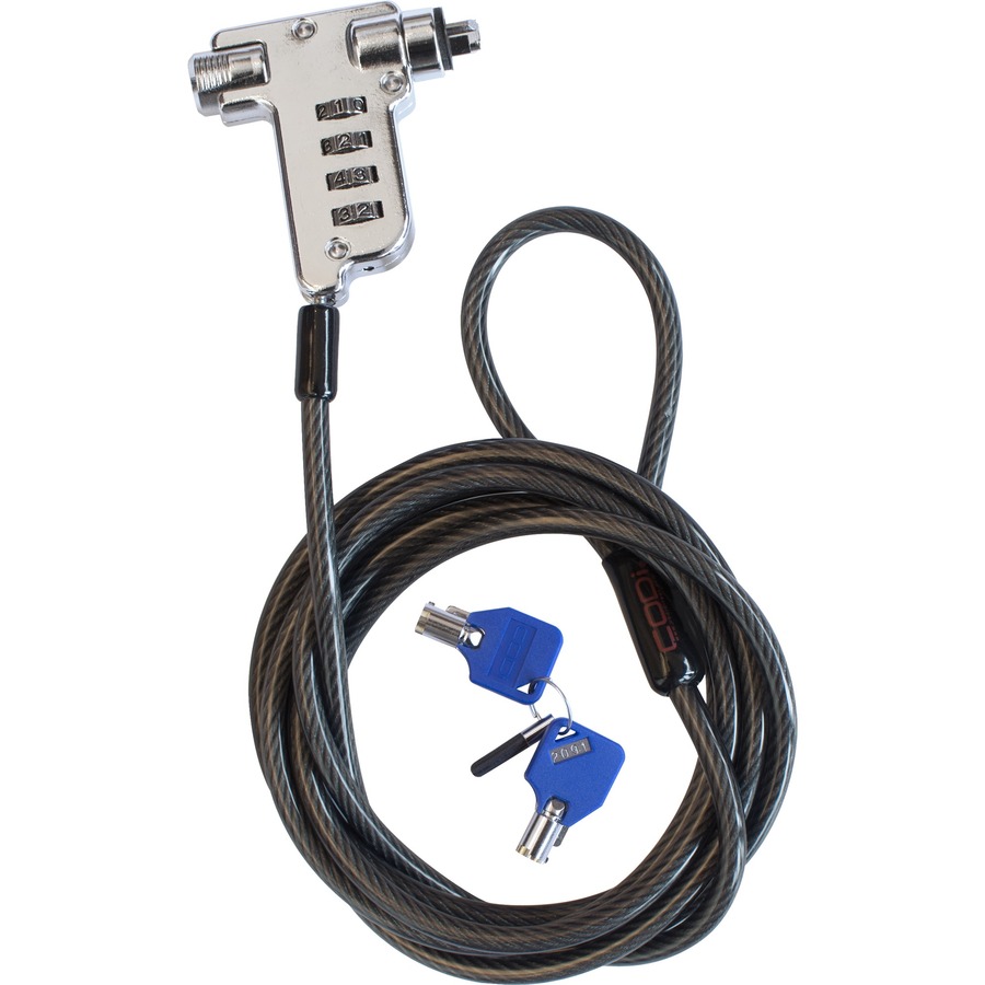 CODi Keyed 4-Digit Combination Cable Lock
