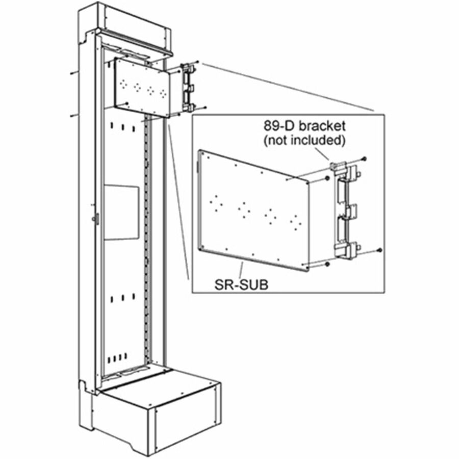 Middle Atlantic SR-SUB Mounting Adapter
