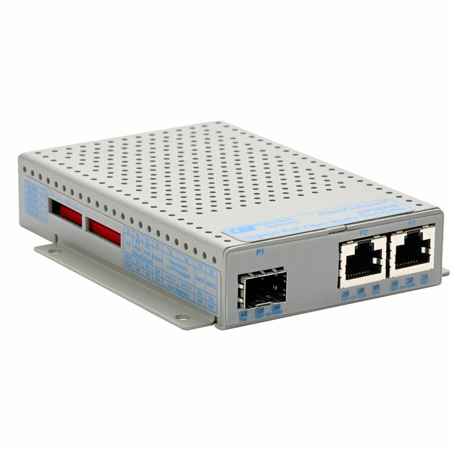 Omnitron Systems Gigabit Media Converter Power over Ethernet (PoE/PoE+)