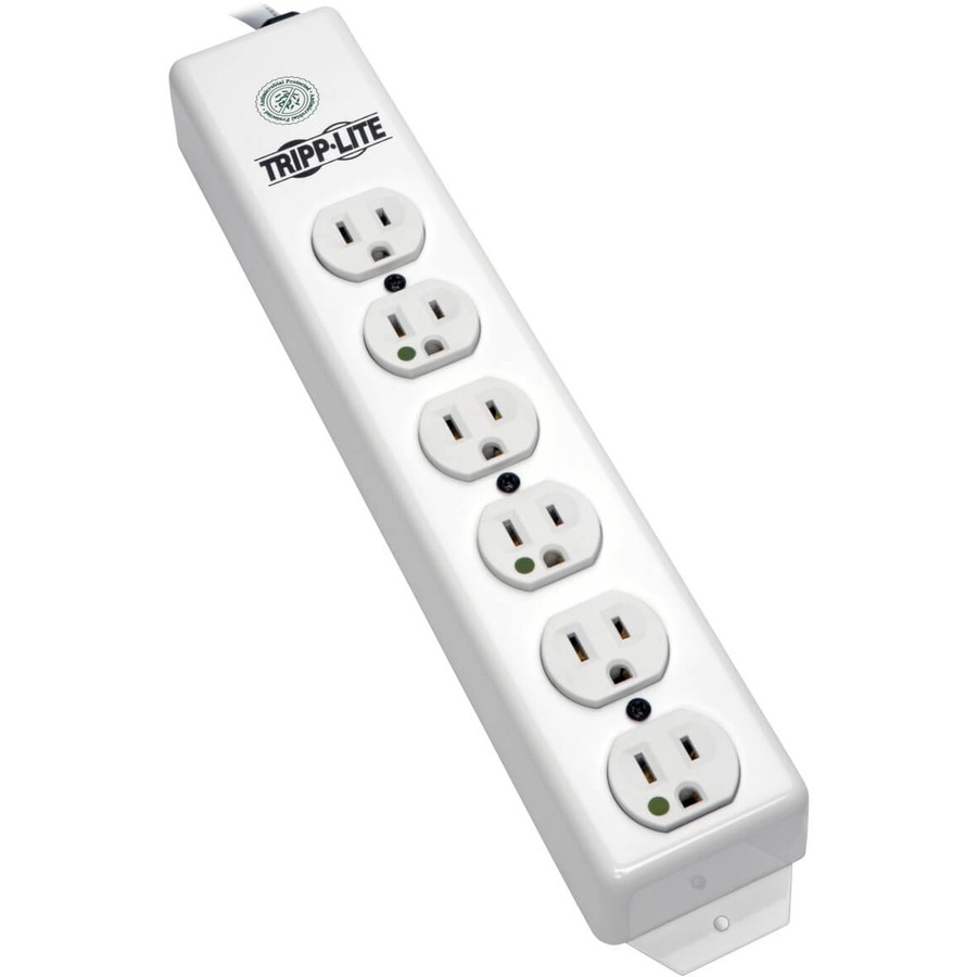 Tripp Lite by Eaton Safe-IT UL 1363 Medical-Grade Power Strip 6x Hospital-Grade Outlets Antimicrobial 15 ft. (4.57 m) Cord