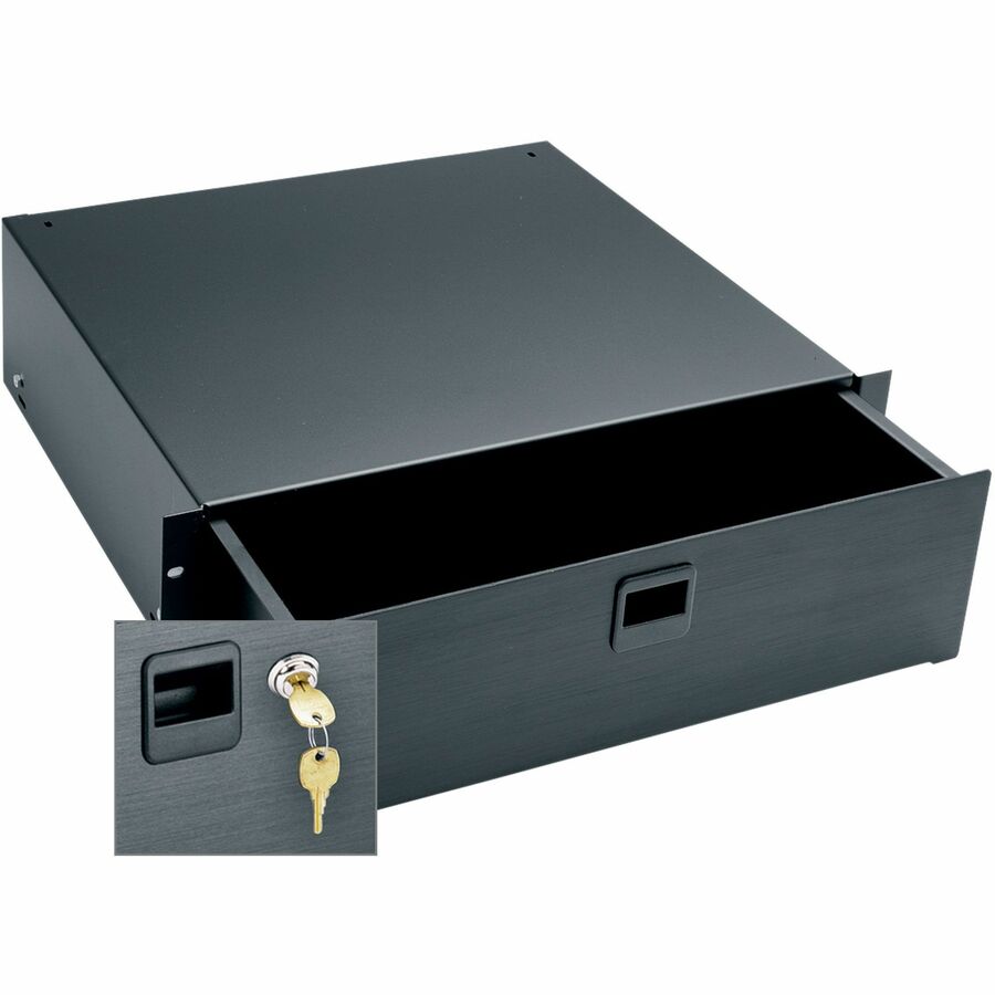 Middle Atlantic 3RU Heavy-Duty Rack Mount Drawer with Keylock - 15.6in Depth - Black