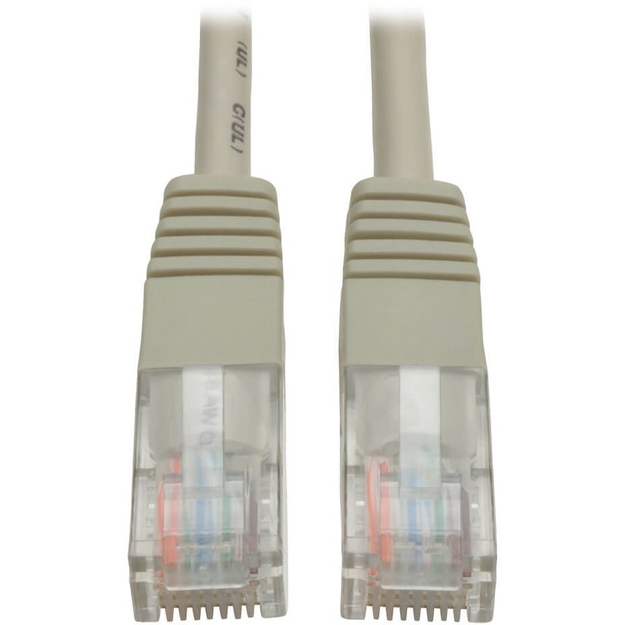 Tripp Lite N002-004-GY Cat5e UTP Patch Cable - 4 ft Category 5e Network Cable - First End: 1 x RJ-45 Network - Male - Second End: 1 x RJ-45 Network - Male - Patch Cable - Gray