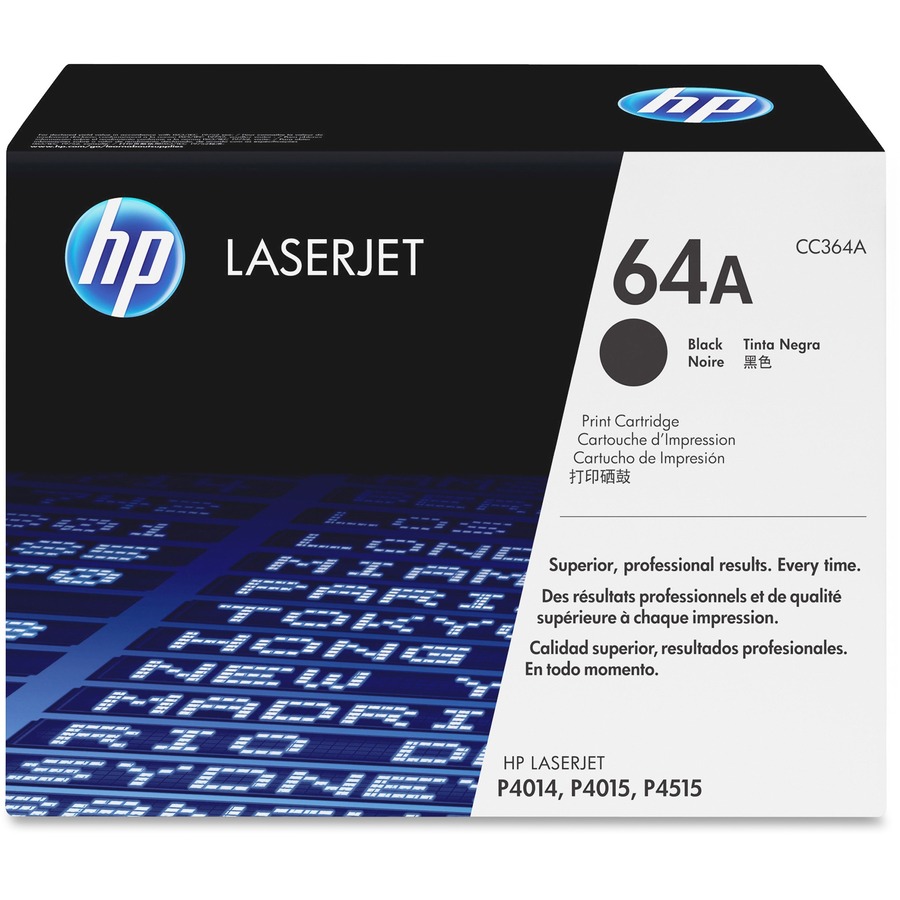 HP 64A Original Laser Toner Cartridge - Single Pack - Black - 1 Each