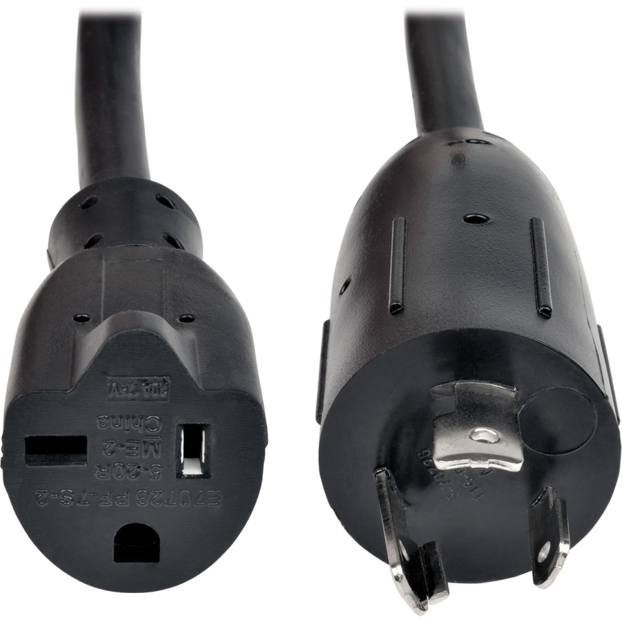 Tripp Lite by Eaton Power Cord Adapter NEMA L5-20P to NEMA 5-20R - Heavy-Duty 20A 125V 12 AWG 6-in. (15.24 cm) Black