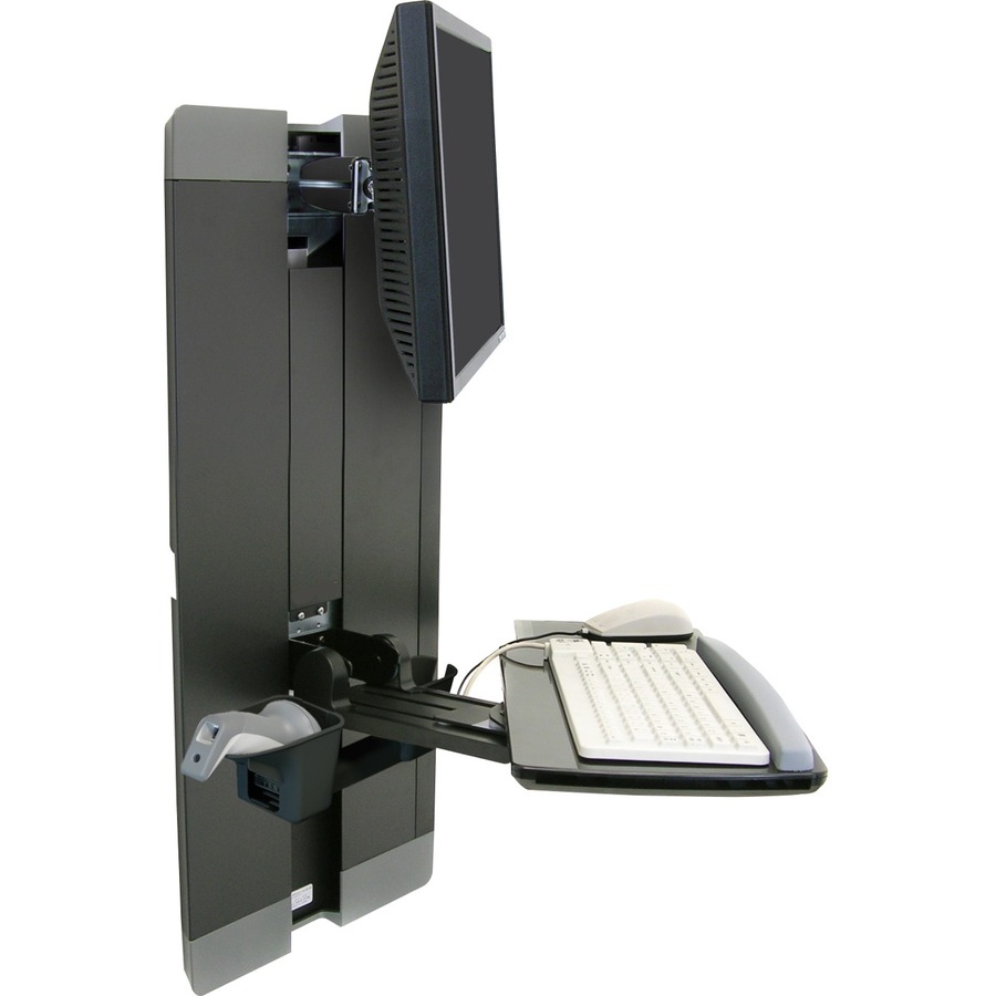 Ergotron StyleView Lift for Flat Panel Display, Keyboard, Mouse - Black