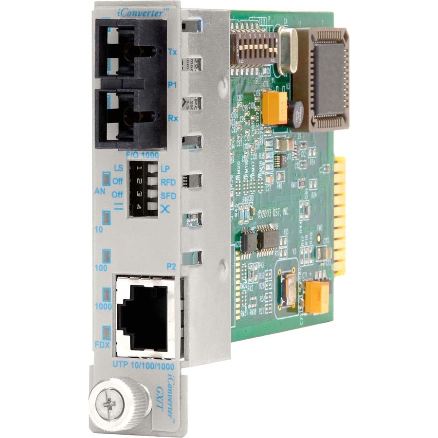 iConverter 10/100/1000 Gigabit Ethernet Fiber Media Converter SC Multimode 550m Module