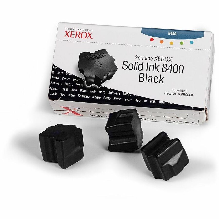 Xerox Genuine Phaser™ 8400 Black Solid Ink (6800 Pages) - 108R00608