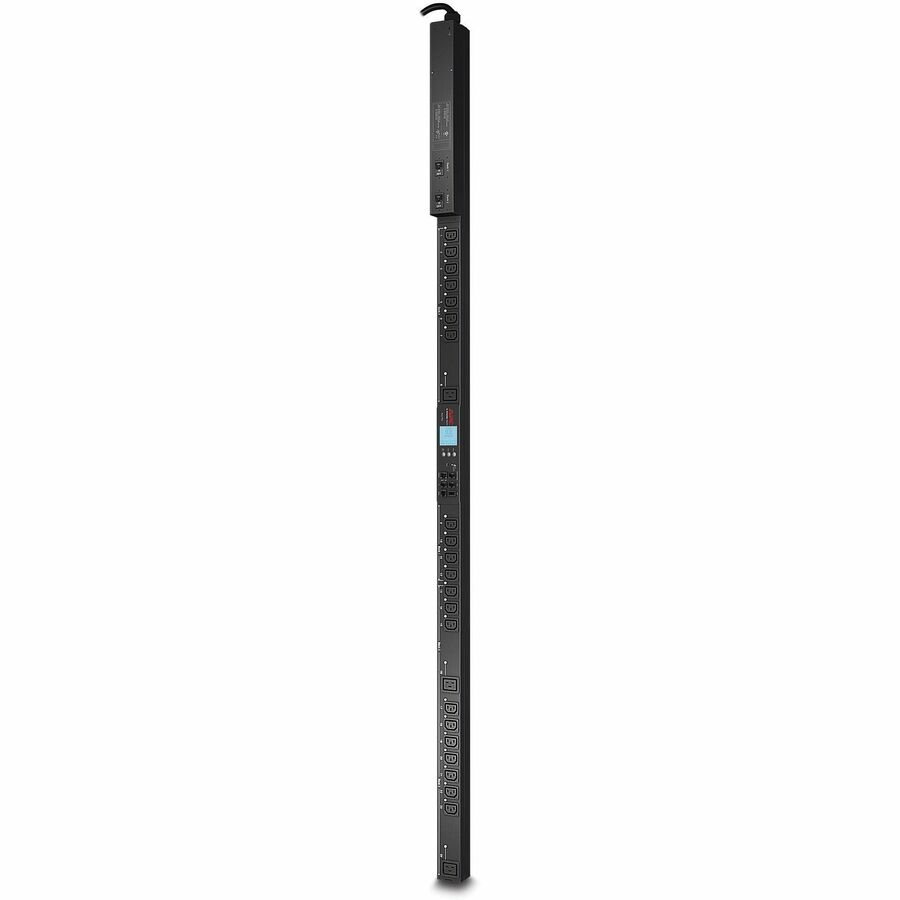 APC Rack PDU, 2G, metered by outlet, with switching, 0U, 30A, 200V and 208V, 21 C13 and 3 C19 sockets