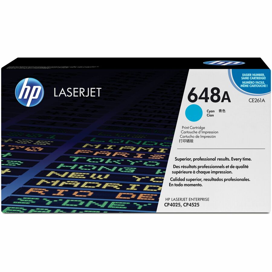 HP 648A Original Laser Toner Cartridge - Single Pack - Cyan - 1 Each